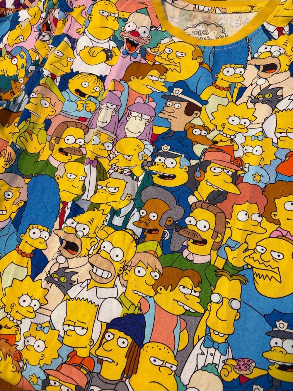 Cakeworthy AOP: The Simpsons All-Over Print Tee - Yellow Multi - Picture 5 of 6